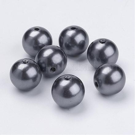Acryliques perles rondes de perles pour les bijoux bricolage et bracelets X-PACR-16D-47-1