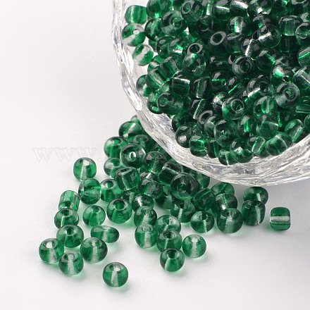 6/0 perle di vetro trasparente SEED-M006-B01-1