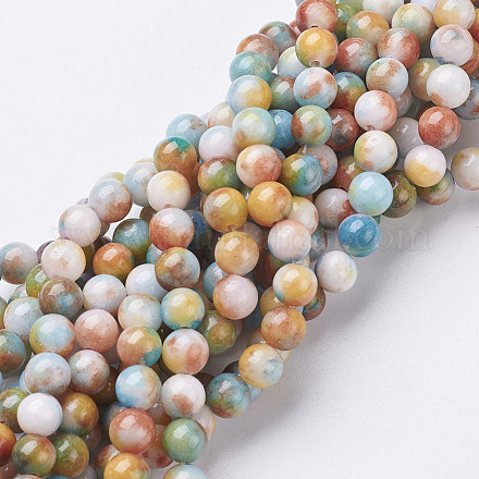 Chapelets de perles de jade  X-G-D264-6mm-XH14-1