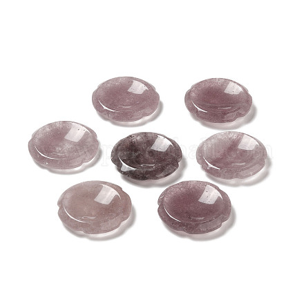 Pierres de souci de quartz de fraise naturelle G-E586-01F-1