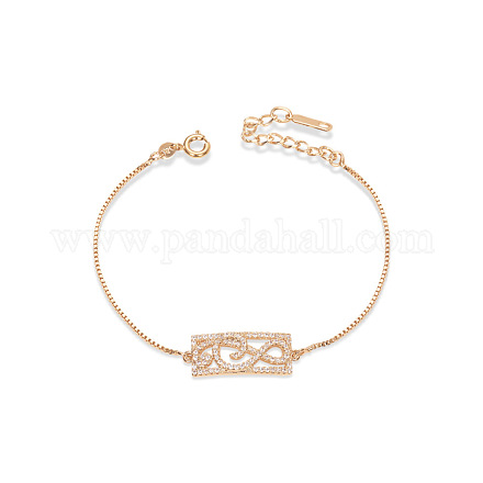 TINYSAND Golden Plated Brass Musical Note Link Bracelets TS-B202-G-1