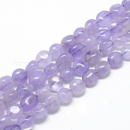 Natural Amethyst Beads Strands G-R445-8x10-23-1