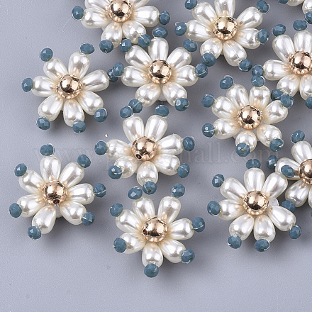Cabujones de perlas de imitación de plástico ABS FIND-S321-02C-1