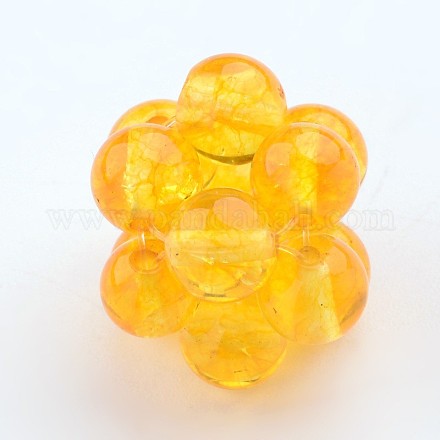 Natural Citrine Woven Beads G-JF-6mm-05-1