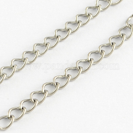 304 Stainless Steel Curb Chains CHS-R005-100m-01-1