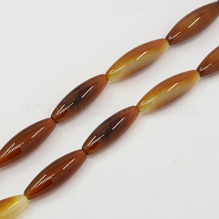 Natural Striped Agate/Banded Agate Beads Strands G-L008-05-1
