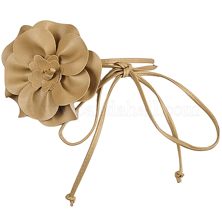 Ремни на талию из искусственной кожи с цветочным принтом для женщин AJEW-WH20816-058H-1