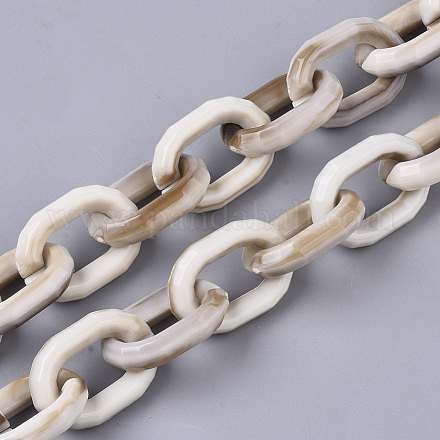 Handmade Acrylic Cable Chains SACR-N006-011F-1