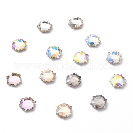K5 Faceted Glass Rhinestone Cabochons GLAA-H106-H01-M-1