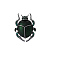 Creative Beetle Enamel Pin, Alloy Brooch Clothing Accessory, Dark Green, 36x27mm