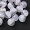 Two Tone Resin Beads, Round, with Glitter Powder, Clear, 9.5mm, Hole: 2mm