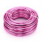 Round Anodized Aluminum Wire, Bendable Metal Craft Wire, for DIY Jewelry Craft Making, Camellia, 6 Gauge, 4mm, 16m/500g(52.4 Feet/500g)