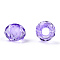 Transparent Acrylic Beads, Faceted, Rondelle, Lilac, 4x3.5mm, Hole: 1.5mm, about 14000pcs/500g