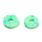 Handmade Polymer Clay Beads, Disc/Flat Round, Heishi Beads, Medium Spring Green, 6x1mm, Hole: 2mm, about 23500pcs/1000g