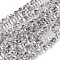 Electroplate Glass Beads Strands, Faceted, Rounded Rectangle, Pearl Luster Plated, Light Grey, 3x4.5x3.5mm, Hole: 0.8mm, about 149pcs/strand, 17.32 inch(44cm)
