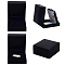 Paper Gift Box, Rectangle, Black, 7.1x6.6x3.55cm