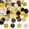 160G 4 Colors PVC Paillette/Sequins Pendants, Flat Round, Ornament Accessorie, Mixed Color, 10x0.2mm, Hole: 1.2mm, 40g/color