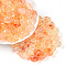 Transparent Acrylic Beads, Oval, Two Tone, Sandy Brown, 14x10x8.6mm, Hole: 1.8~2mm, about 23pcs/20g