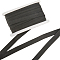 20 Yards Polypropylene Twill Tape Ribbon, Herringbone Ribbon, for Gift Wrapping, Party Decoration, Flat, Black, 7/8 inch(22mm)