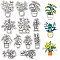 Plastic Stamps, for DIY Scrapbooking, Photo Album Decorative, Cards Making, Stamp Sheets, Plants, 160x110mm