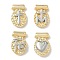 Brass Charms, Oval, Religion Themes, Long-Lasting Plated, Rack Plating, Real 18K Gold Plated, 14x9.5x3.5mm, Hole: 1.5mm