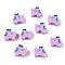 Handmade Polymer Clay Beads, Elephant, Lilac, 9x11x4mm, Hole: 1.6mm