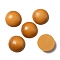 Opaque Resin Biscuits Cabochons, Imitation Food, Sandy Brown, Half Round, 22x7mm