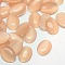 Cat Eye Cabochons, Oval, Bisque, 12x10x2mm