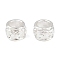 Alloy Beads, Barrel, Rack Plating, Long-Lasting Plated, Silver, 5x4mm, Hole: 3mm