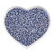Glass Seed Beads, Ceylon, Round, Dark Gray, 12/0, 2mm, Hole: 1mm, about 30000pcs/pound