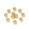Brass Beads, Round, Long-Lasting Plated, Cadmium Free & Nickel Free & Lead Free, Real 18K Gold Plated, 3x2.5mm, Hole: 1.2mm