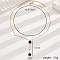Stainless Steel Y-Shaped Necklaces for Women, Round
