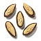 Opaque Resin Decoden Cabochons, Imitation Nut, Seed, Moccasin, 25.5x11x9.5mm