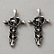 Alloy Cabochons, Nail Art Decoration Accessories for Women, Cross, 16x8x1.5mm