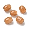 Opaque Resin European Beads, Large Hole Beads, Rice, Sandy Brown, 13x11mm, Hole: 5mm