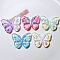Transparent Acrylic Cabochons, Butterfly, Mixed Color, 30x40.5x5.5mm