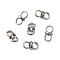 304 Stainless Steel Connector Charms, Infinity, Stainless Steel Color, 12.5x6x6mm, Hole: 4.5x4mm