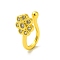 Clear Cubic Zirconia Flower Clip on Nose Rings, Brass Nose Cuff Non Piercing Jewelry for Women, Golden, 11mm