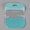 PET Zip Lock Bags, Resealable Bags, Self Seal Bag, Rectangle, Turquoise, 10.9x8.5x0.15cm