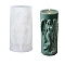 DIY Candle Silicone Molds, for Candle Making, Angel, White, 63x64x118mm, Inner Diameter: 50x49mm