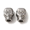 Non-Tarnish 304 Stainless Steel Beads, Skull, Stainless Steel Color, 9.5x7x5.5mm, Hole: 2.2mm