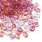 Gradient Color Transparent Glass Beads, Mixed Shapes, Light Coral, 8~23x8~20x3.5~8mm, Hole: 1~1.4mm, about 800pcs/1000g