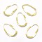 Brass Linking Rings, Cadmium Free & Nickel Free & Lead Free, Oval, Real 18K Gold Plated, 28x16.5x1mm