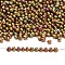 MIYUKI 3.4mm Drop Beads, Japanese Seed Beads, Matte Iris, (DP2035) Matte Metallic Khaki Iris, 3.4x3mm, Hole: 0.65mm, about 900pcs/50g
