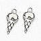 Ice Cream Tibetan Style Alloy Pendants, Cadmium Free & Lead Free, Antique Silver, 19x8x3mm, Hole: 2mm, about 1111pcs/1000g