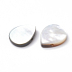 Perles de lèvre noire en coquillage naturel  SSHEL-N020-024A-2