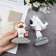 GORGECRAFT Astronaut Phone Holder 3D Cartoon Spaceman Figurine Space Theme Smartphone Tablet Stands Mobile Cell Phones Bracket Supporters for Car Desk Home Office Gifts Decorations DJEW-WH0033-18-3