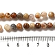 Agate folle naturel chapelets de perles rondes G-M272-03-6mm-2
