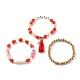 Ensembles de bracelets de perles extensibles multicouches&nbsp;BJEW-JB05756-01-2