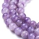Fili di perle di pietra mica naturale di lepidolite / viola G-K410-06-6mm-3